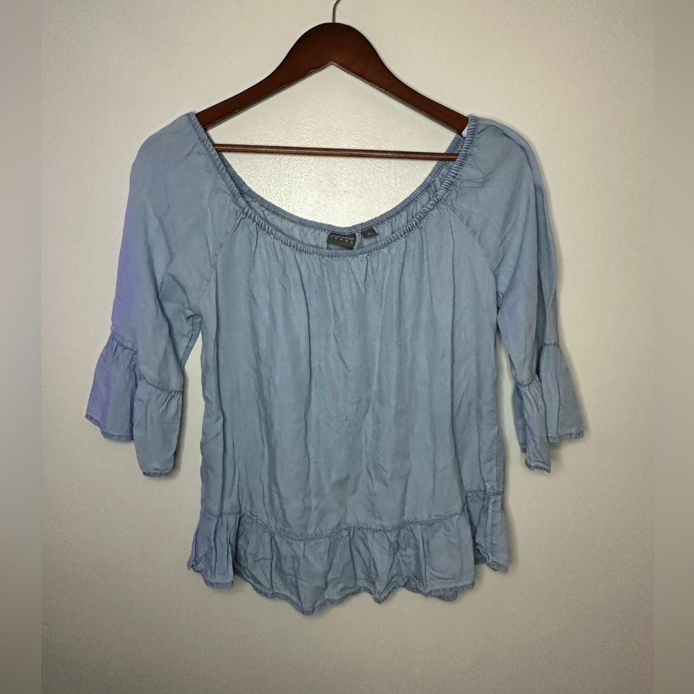 Woman SONA JEANS blue Jean off the shoulder shirt